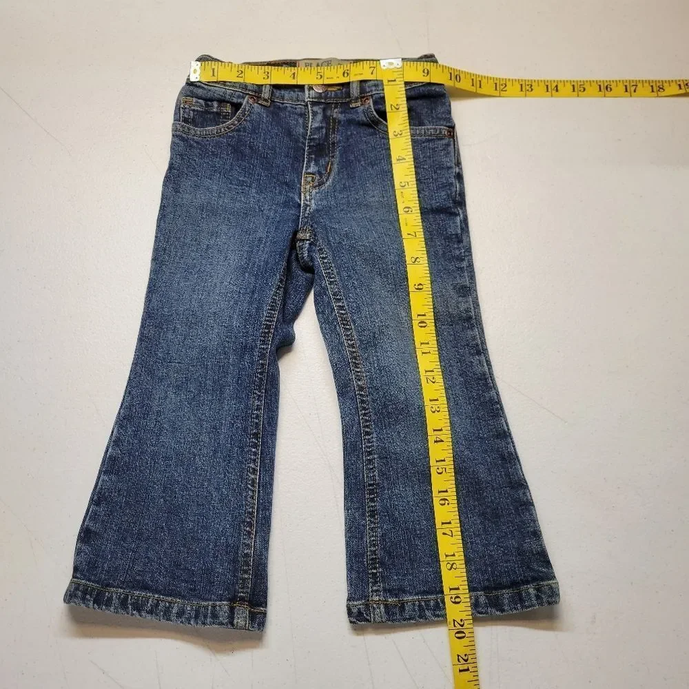 Children's Place Y2K Classic Dark Wash Bootcut Flare Girls Toddler Jeans